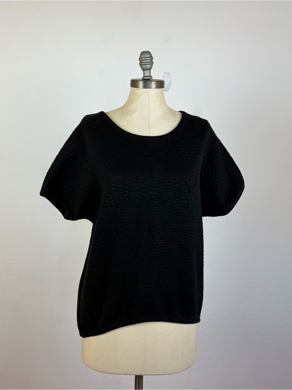 Diesel Black Texture Oversize Top